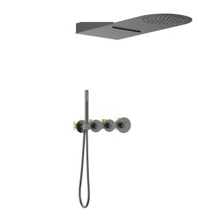 Душевой комплект Timo Saona SX-2350/18SM чёрное золото